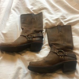 Frye Women’s Leather Harness Boots - Brown (8.5-9)